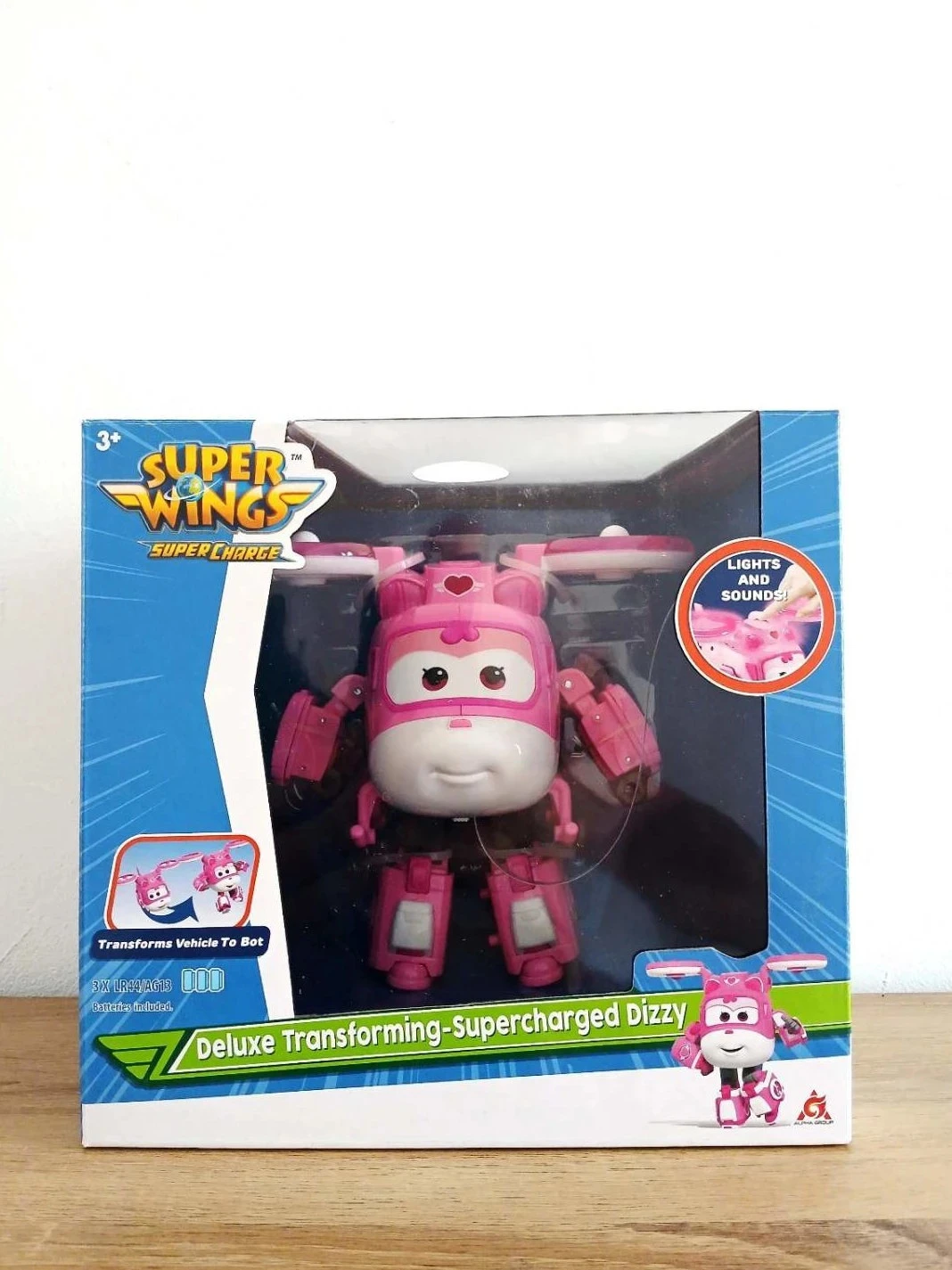 Figurine Super Wings Deluxe Transforming Supercharged Dizzy
